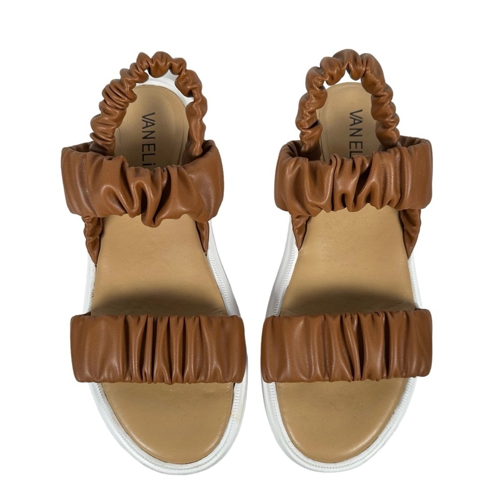 VAN ELI Cloris Padded Leather Lug Sole Sandals - Picture 2 of 7